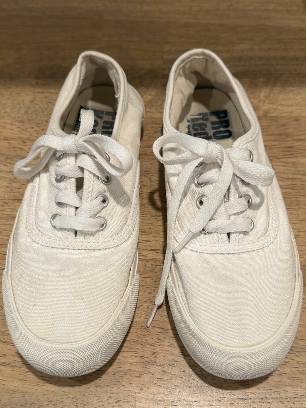 Pro-Keds Classic White Canvas Sneakers | Women's 5 | Streetwear - Picture 3 of 5